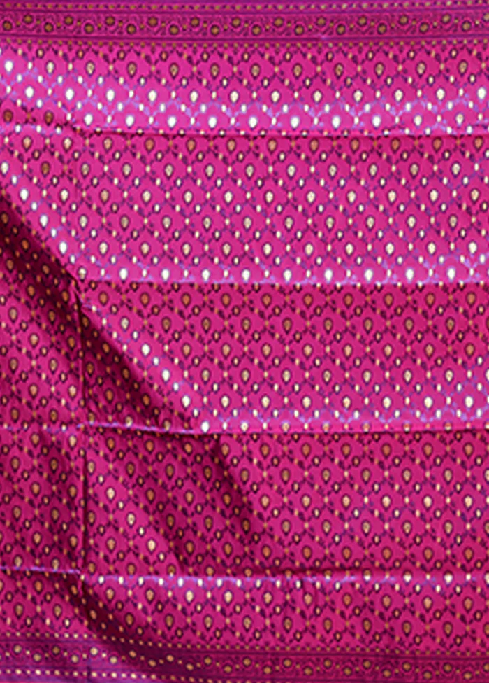 Blue Tanchoi Silk Saree With Blouse Piece - Image 5
