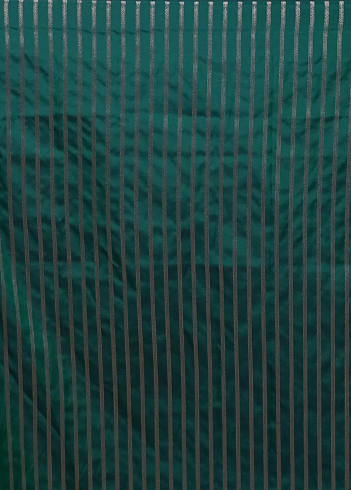 Blue Uppada Silk Saree With Blouse Piece - Image 5