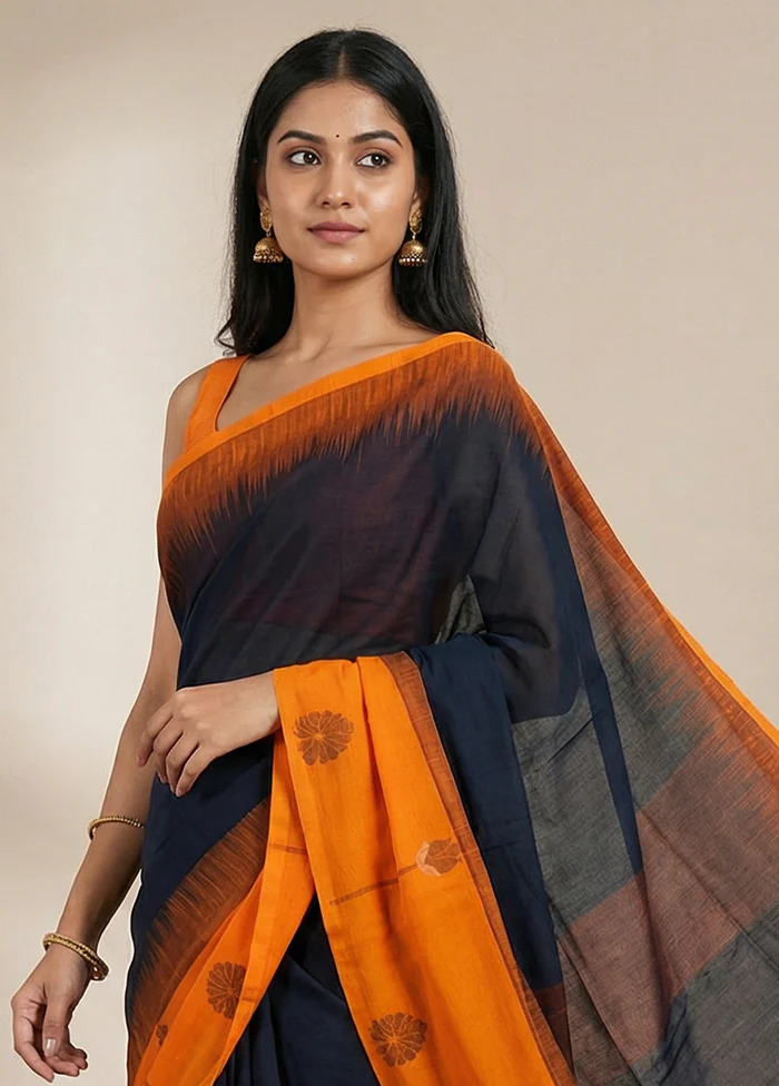 Brown Matka Silk Saree With Blouse Piece - Image 2