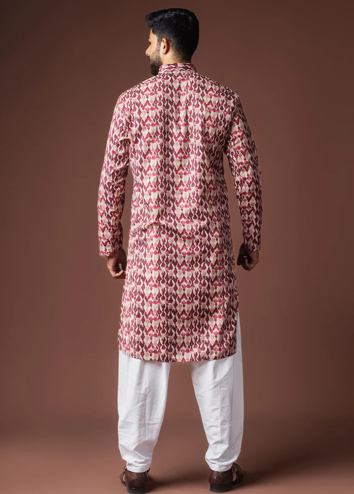 Brown Silk Kurta & Pajama Set - Image 3