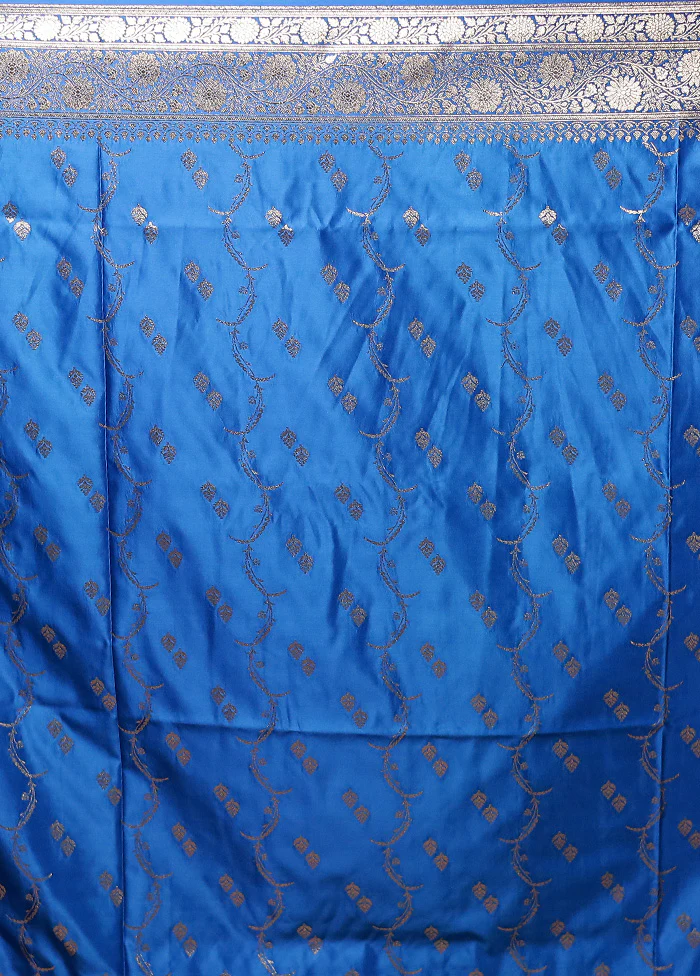 Cream Banarasi Silk Saree With Blouse Piece - Image 5