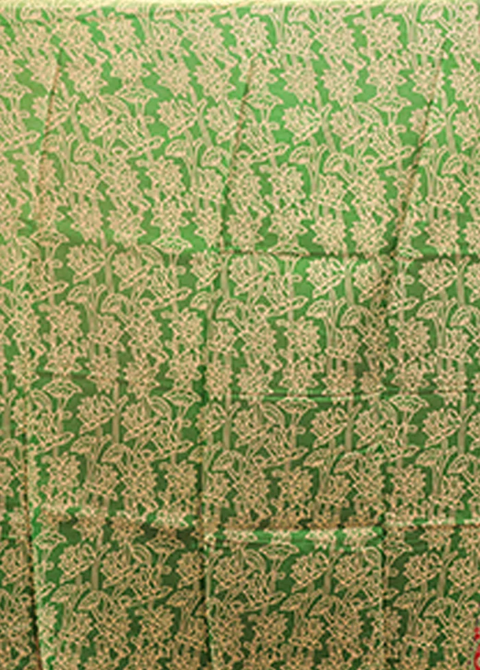 Cream Chanderi Silk Saree With Blouse Piece - Image 5
