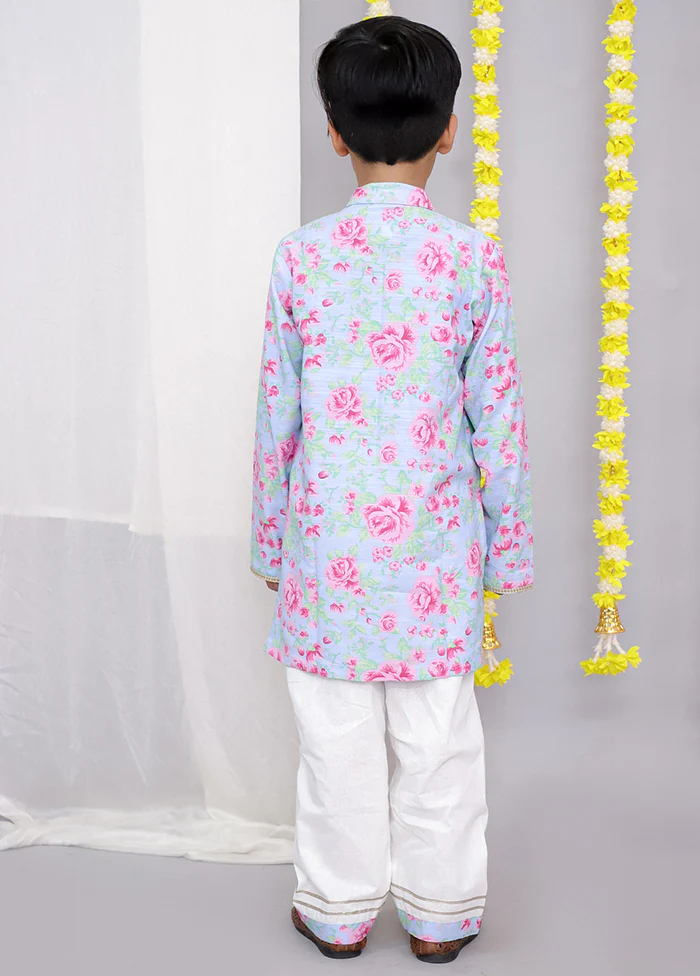 Cream cotton Kurta & Pajama Set - Image 3