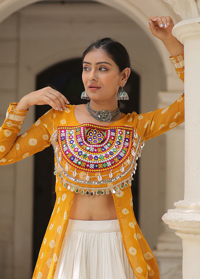Cream Cotton Lehenga Set - Image 2