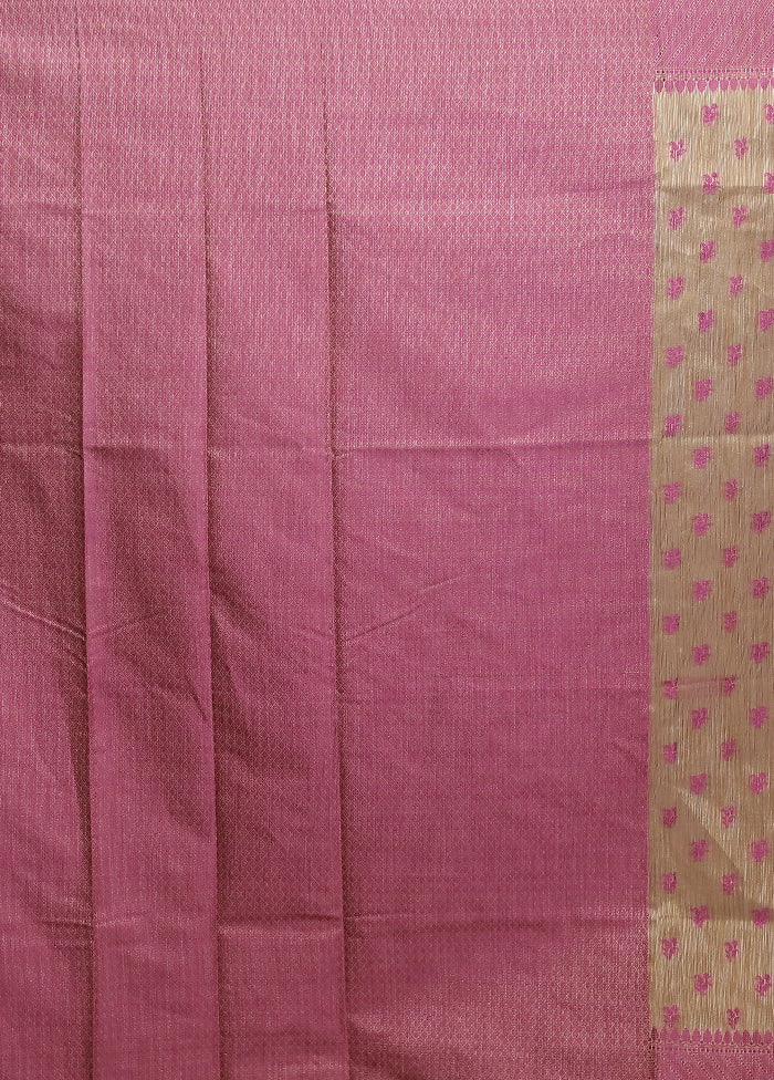 Cream Cotton Saree With Blouse Piece - Image 5