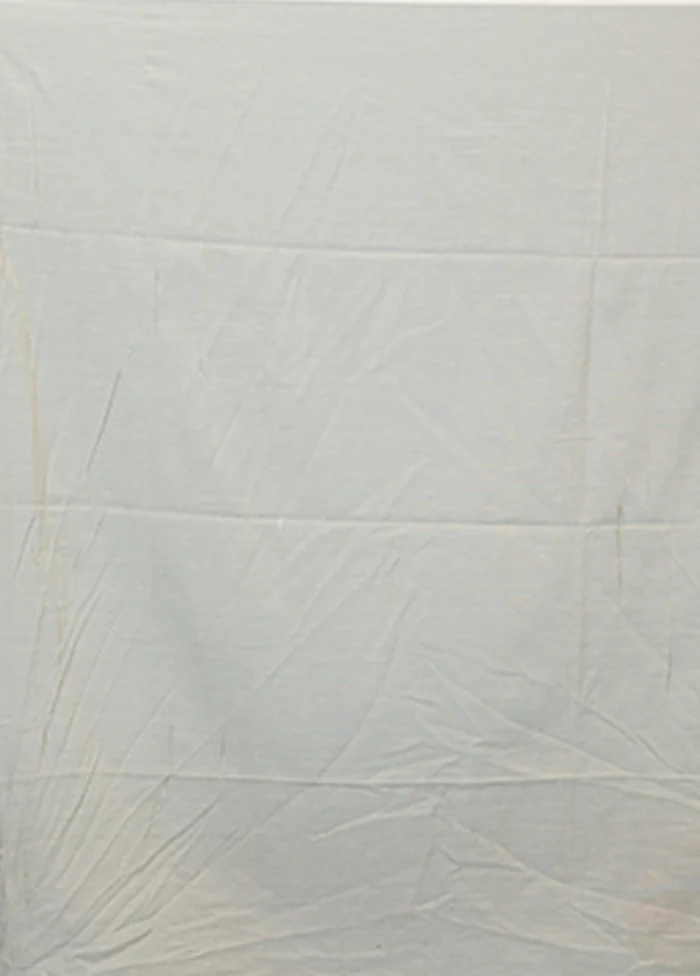 Grey Cotton Saree With Blouse Piece - Image 5