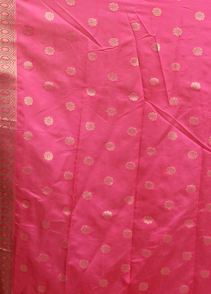 Cream Dupion Silk Saree With Blouse Piece - Image 5
