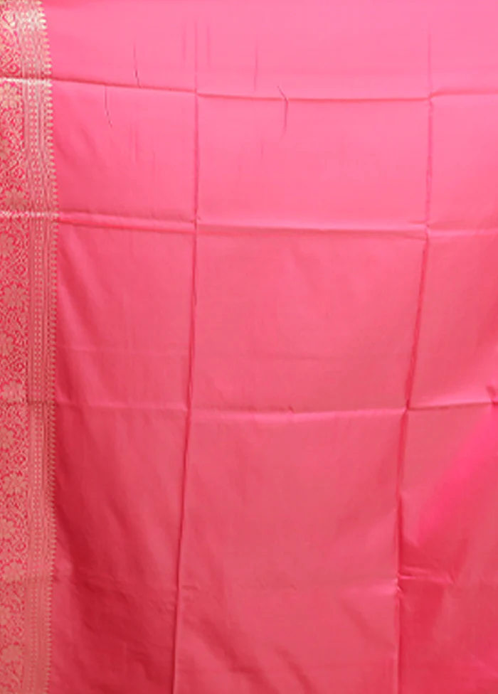 Cream Dupion Silk Saree With Blouse Piece - Image 5