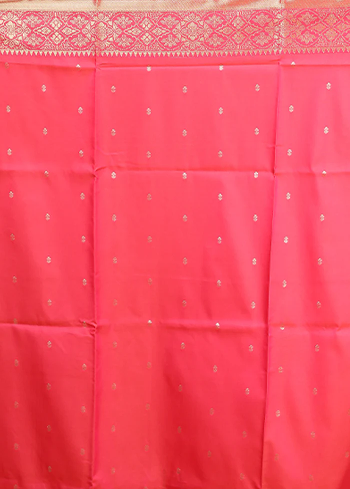 Cream Dupion Silk Saree With Blouse Piece - Image 5