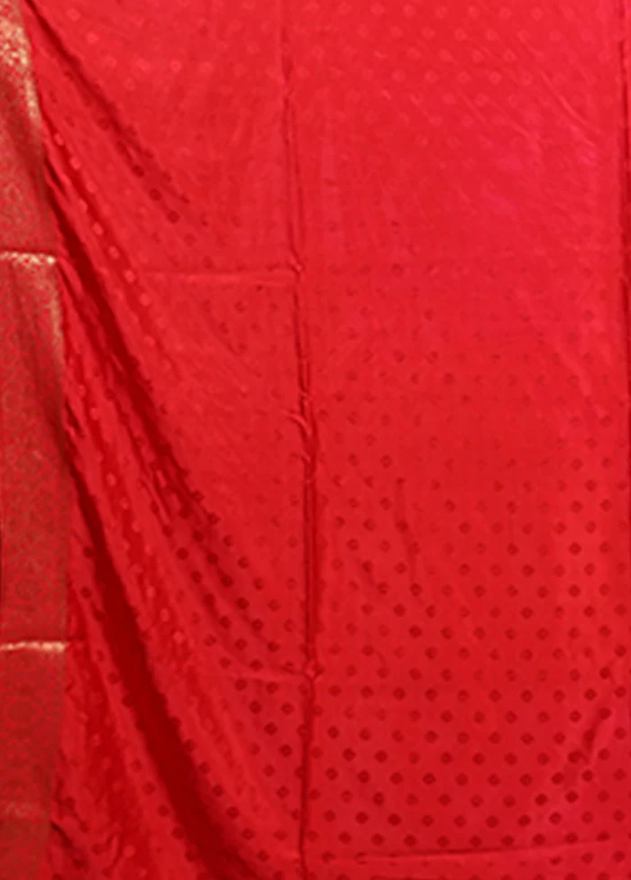 Cream Dupion Silk Saree With Blouse Piece - Image 5