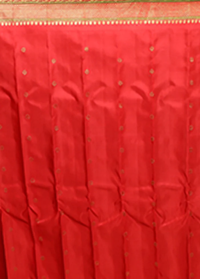 Cream Gadwal Pure Silk Saree Without Blouse Piece - Image 5