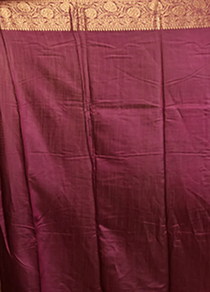 Cream Handloom Dupion Pure Silk Saree With Blouse Piece - Image 5