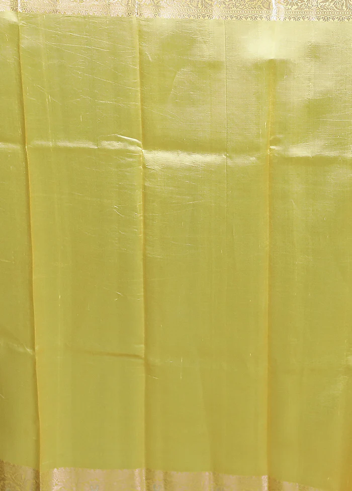 Cream Handloom Dupion Pure Silk Saree With Blouse Piece - Image 5