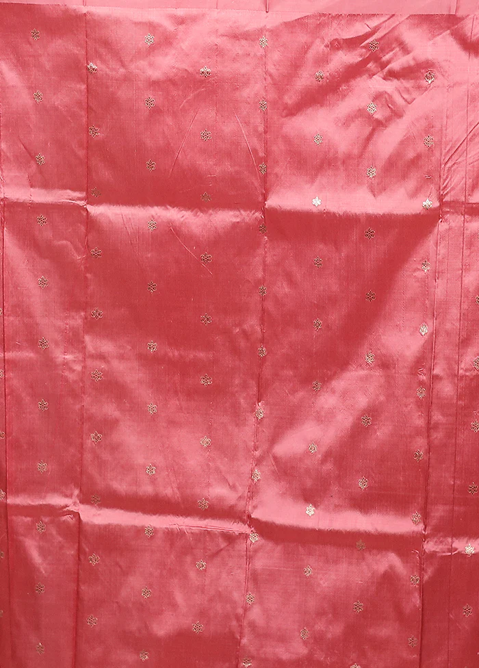 Cream Handloom Katan Pure Silk Saree With Blouse Piece - Image 5