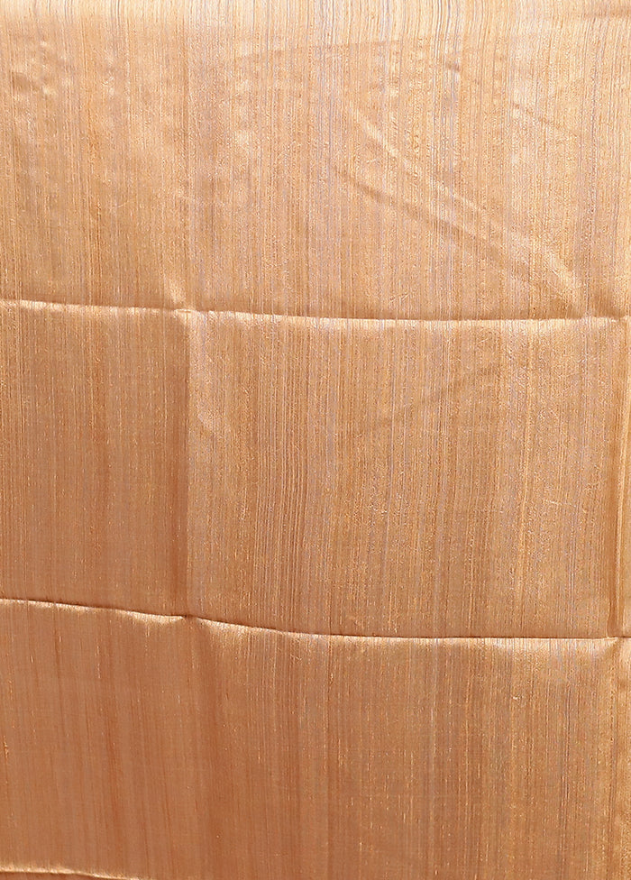 Cream Handloom Matka Pure Silk Saree With Blouse Piece - Image 5