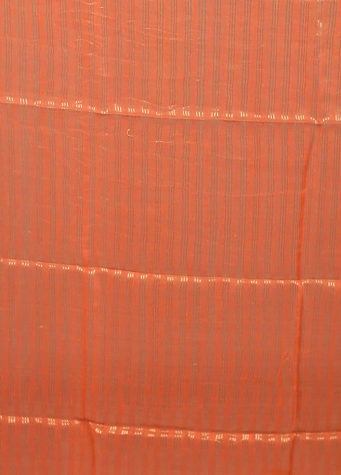 Cream Handloom Matka Pure Silk Saree With Blouse Piece - Image 5