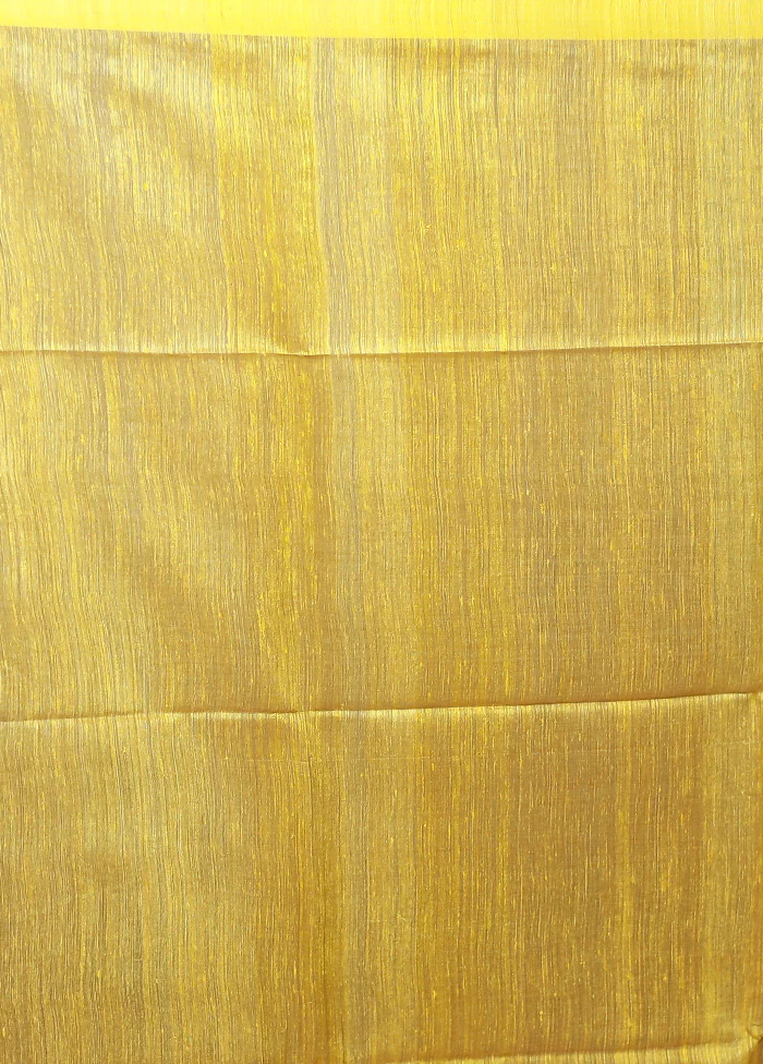 Cream Handloom Matka Pure Silk Saree With Blouse Piece - Image 5