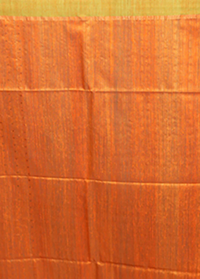 Cream Handloom Matka Pure Silk Saree With Blouse Piece - Image 5