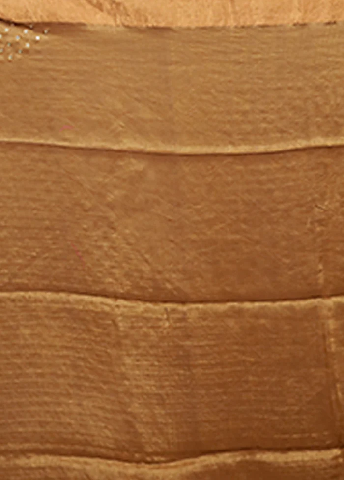 Cream Handloom Matka Pure Silk Saree With Blouse Piece - Image 5