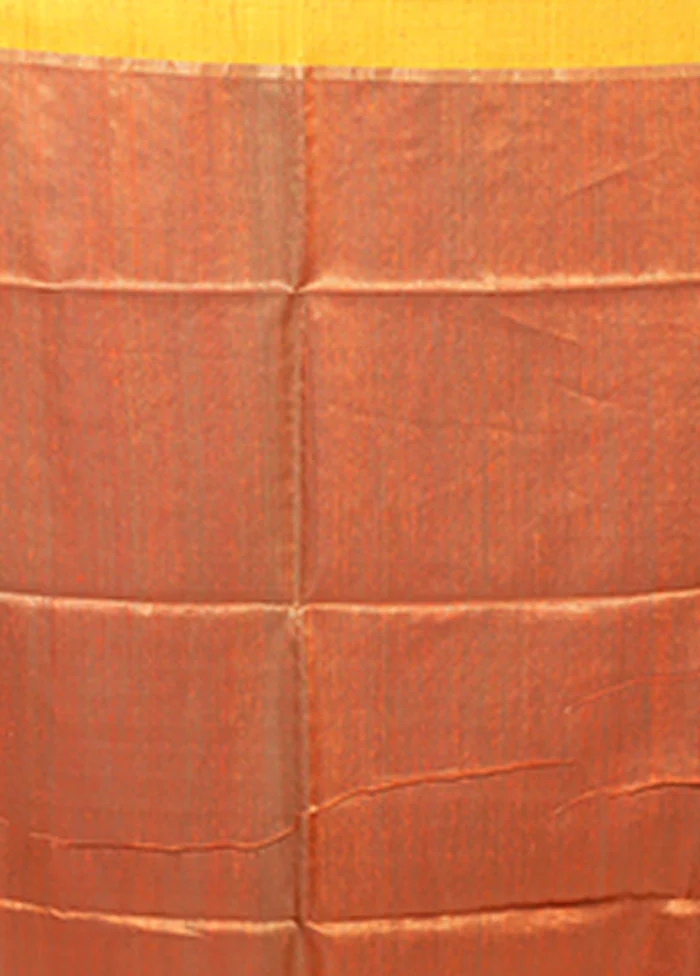 Cream Handloom Matka Pure Silk Saree With Blouse Piece - Image 5