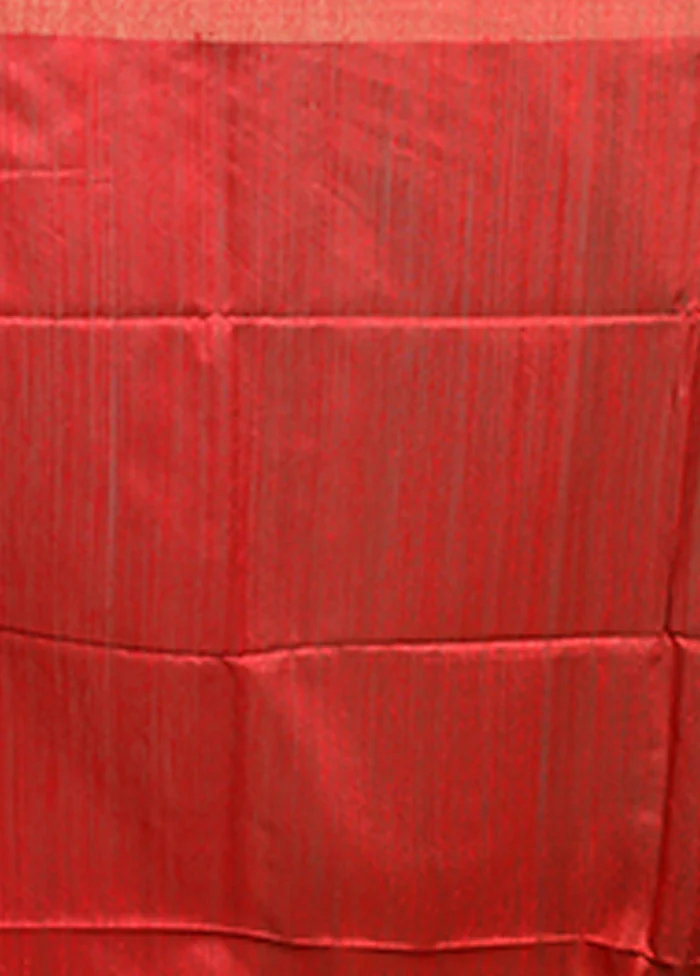 Cream Handloom Matka Pure Silk Saree With Blouse Piece - Image 5