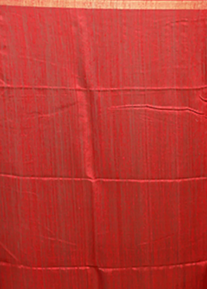 Cream Handloom Matka Pure Silk Saree With Blouse Piece - Image 5
