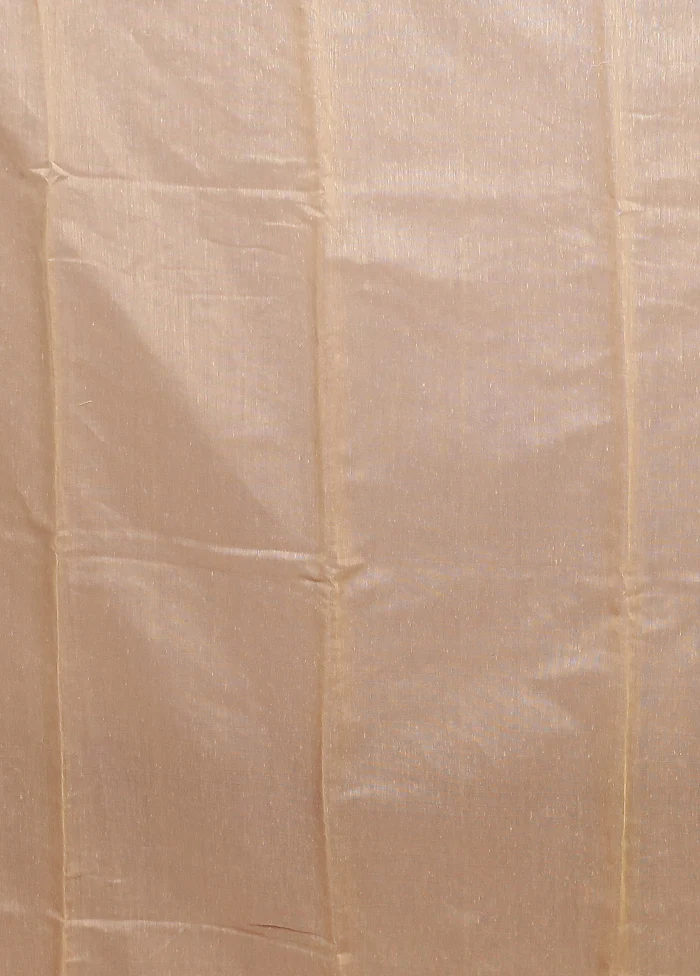 Cream Jamdani Cotton Saree Without Blouse Piece - Image 5