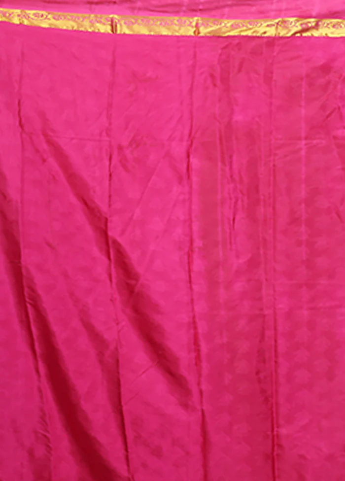 Cream Kanjivaram Silk Saree With Blouse Piece - Image 5