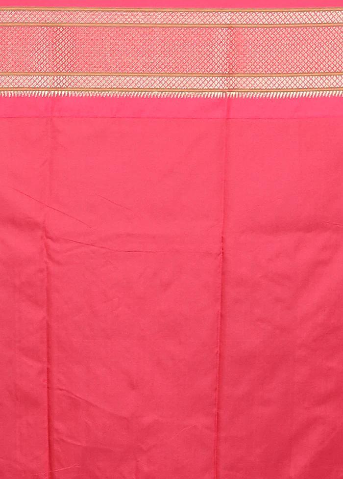 Cream Kanjivaram Silk Saree With Blouse Piece - Image 5