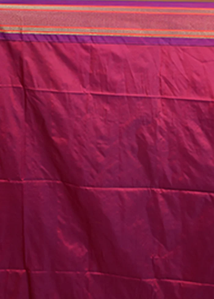 Cream Kanjivaram Silk Saree With Blouse Piece - Image 5