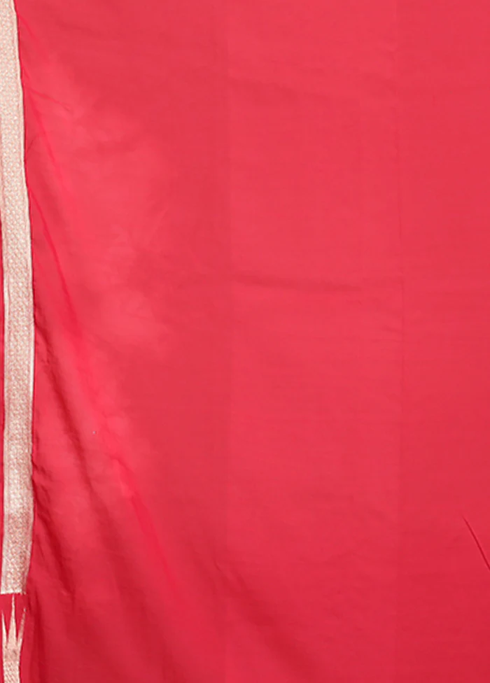 Cream Kora Silk Saree With Blouse Piece - Image 5