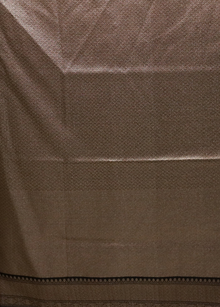 Cream Kora Silk Saree With Blouse Piece - Image 5