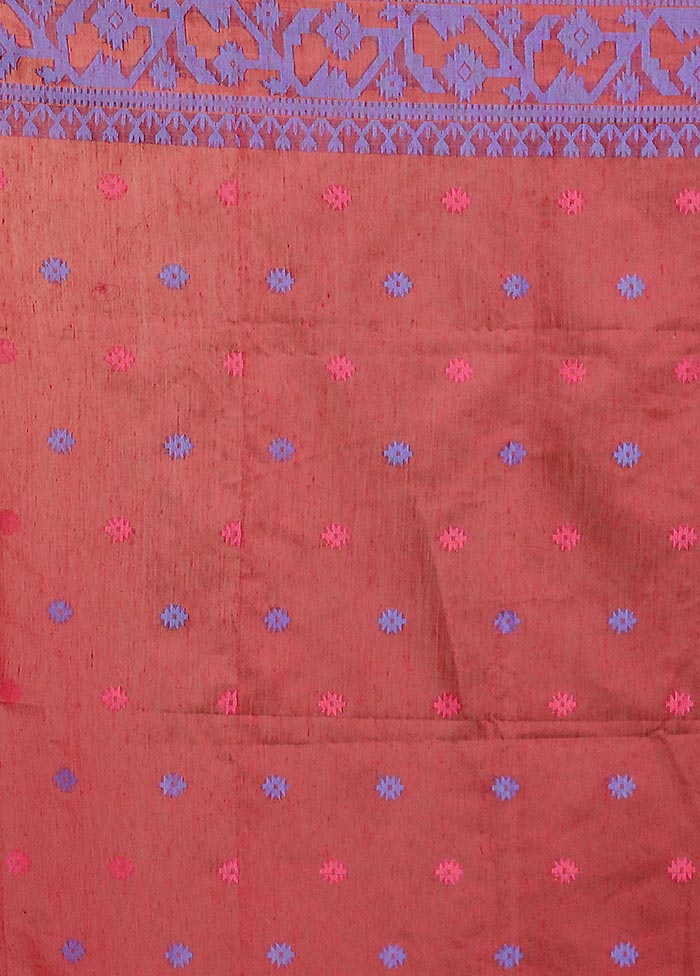 Cream Matka Silk Saree With Blouse Piece - Image 5