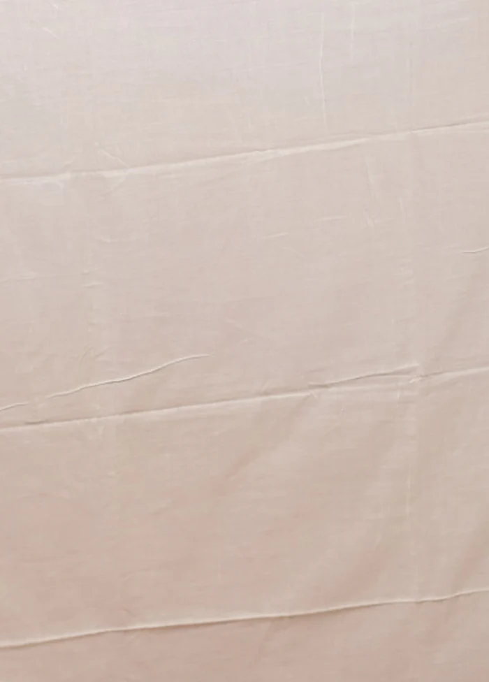 Cream Matka Silk Saree With Blouse Piece - Image 5