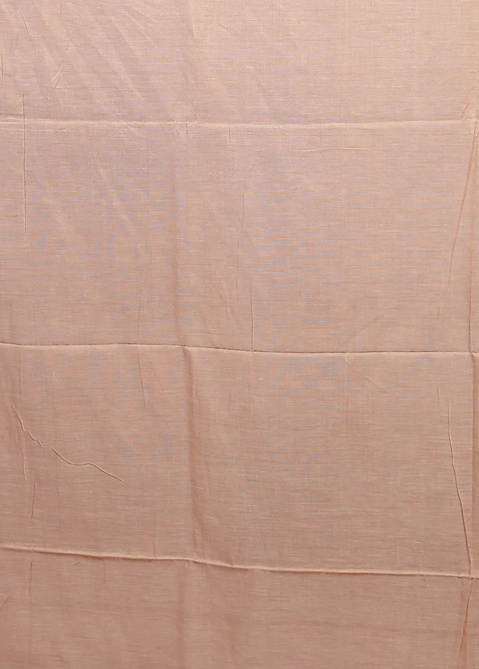Cream Matka Silk Saree With Blouse Piece - Image 5