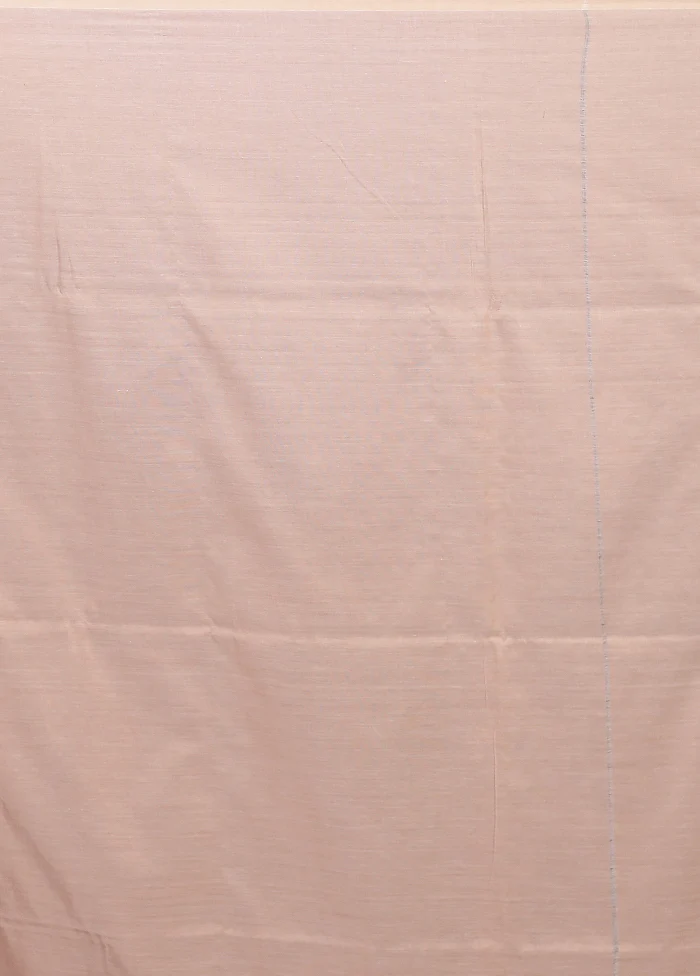 Cream Matka Silk Saree With Blouse Piece - Image 5