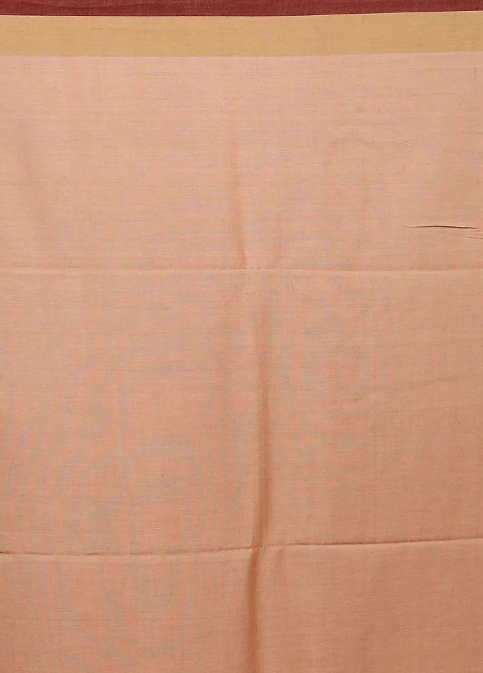 Cream Matka Silk Saree With Blouse Piece - Image 5
