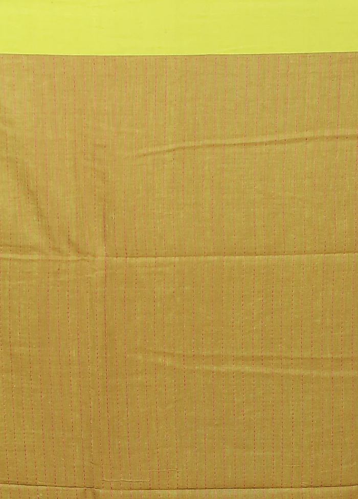 Cream Matka Silk Saree With Blouse Piece - Image 5