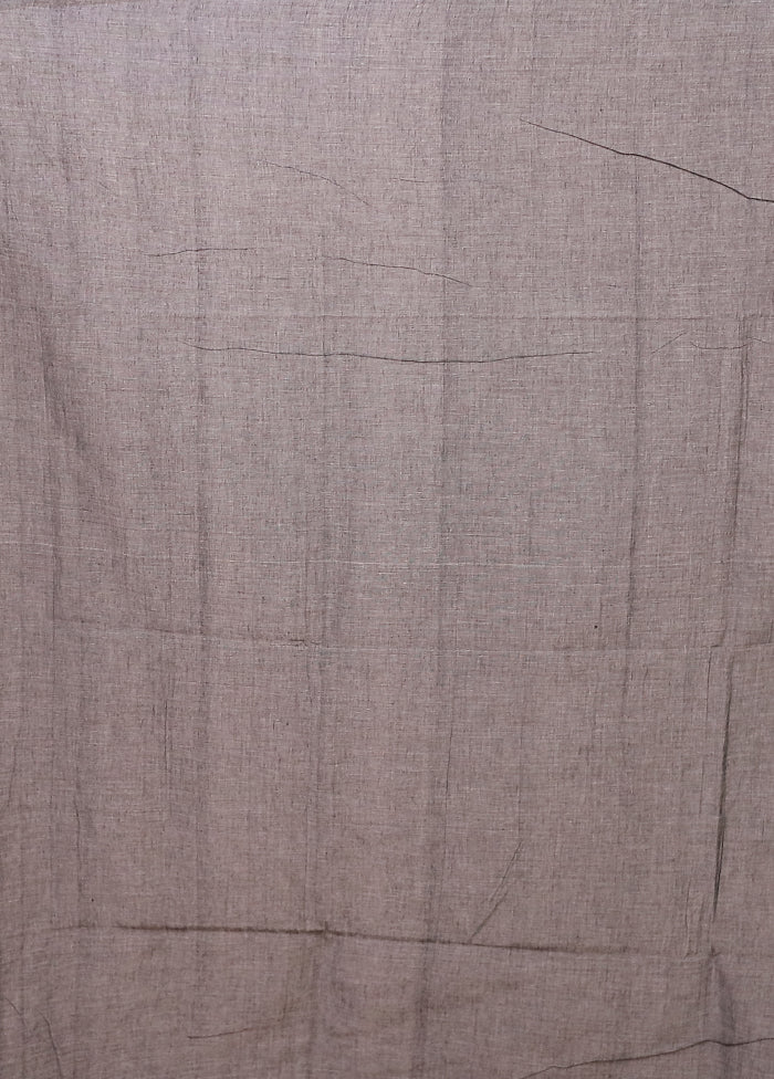 Cream Matka Silk Saree With Blouse Piece - Image 5