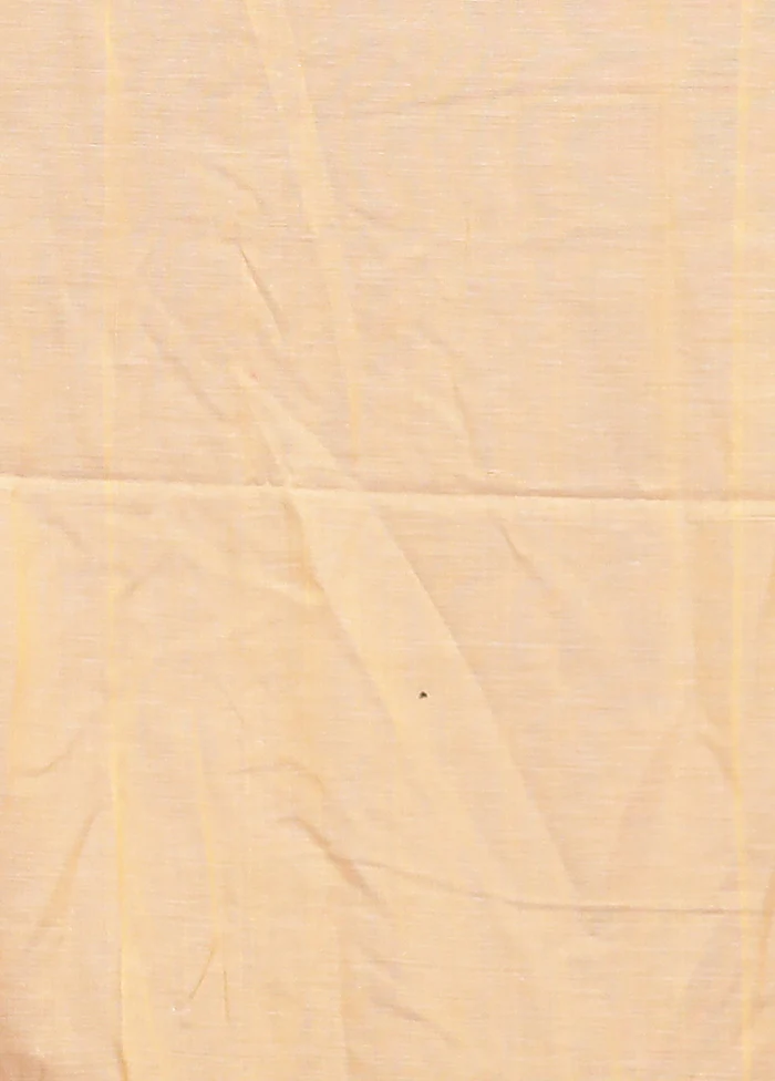 Cream Matka Silk Saree With Blouse Piece - Image 5