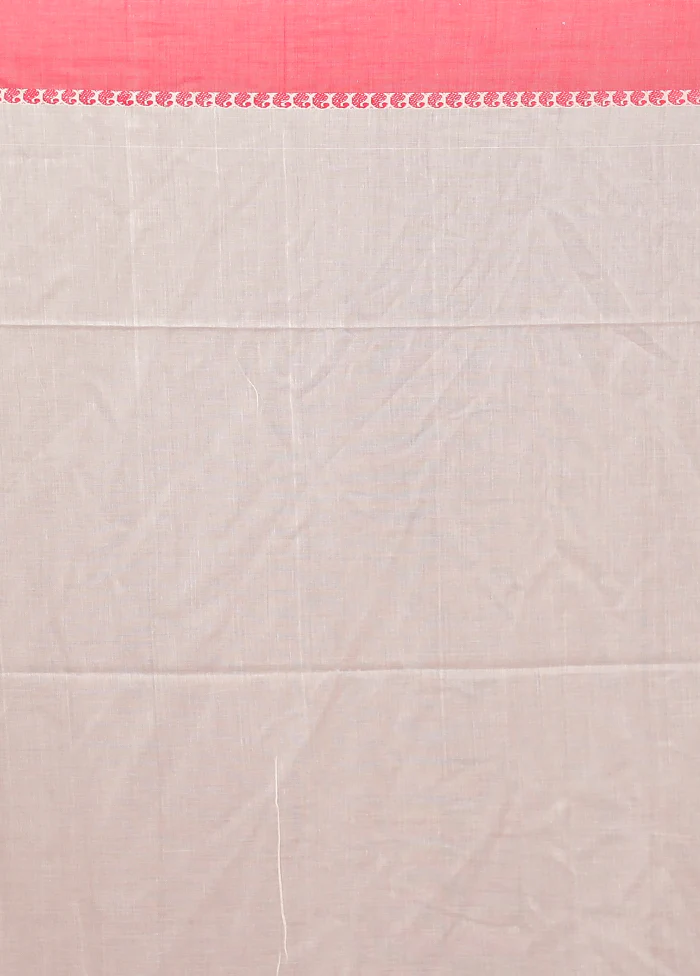 Cream Matka Silk Saree With Blouse Piece - Image 5