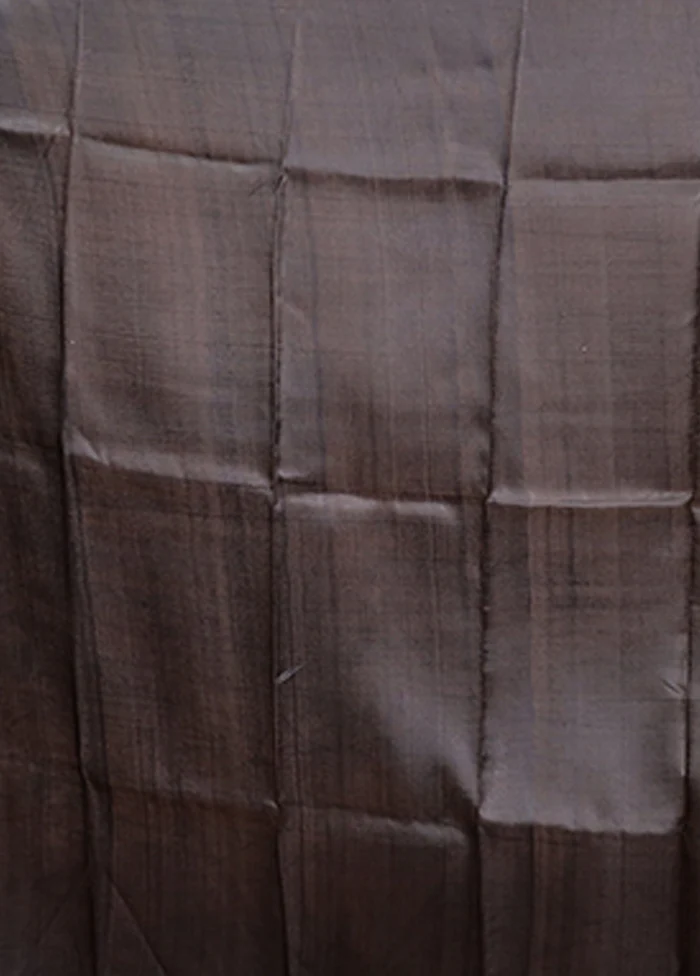 Cream Printed Pure Silk Saree Without Blouse Piece - Image 5