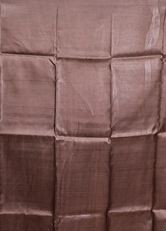 Cream Printed Pure Silk Saree Without Blouse Piece - Image 5