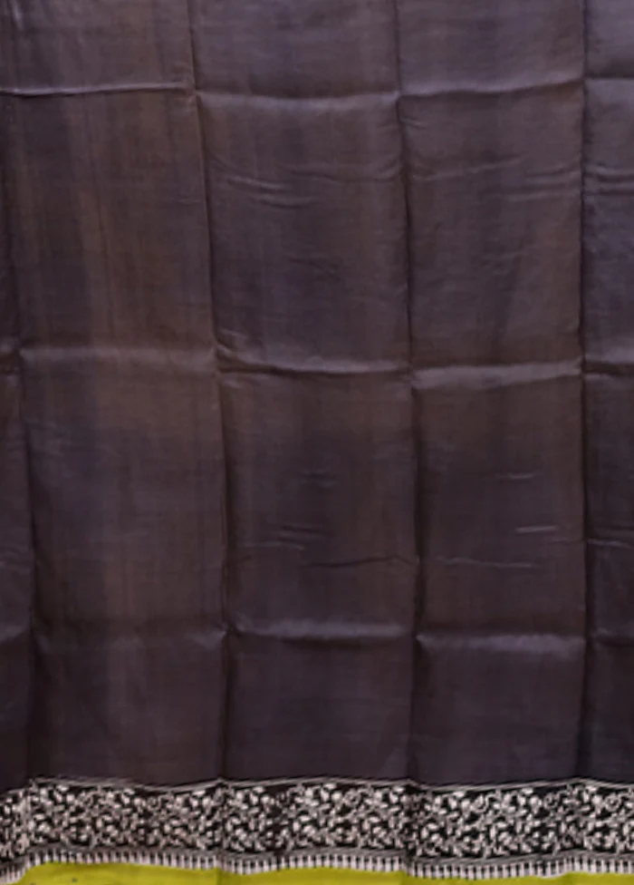 Cream Printed Pure Silk Saree Without Blouse Piece - Image 5