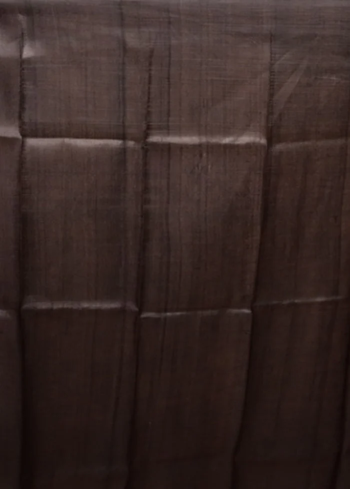 Cream Printed Pure Silk Saree Without Blouse Piece - Image 5