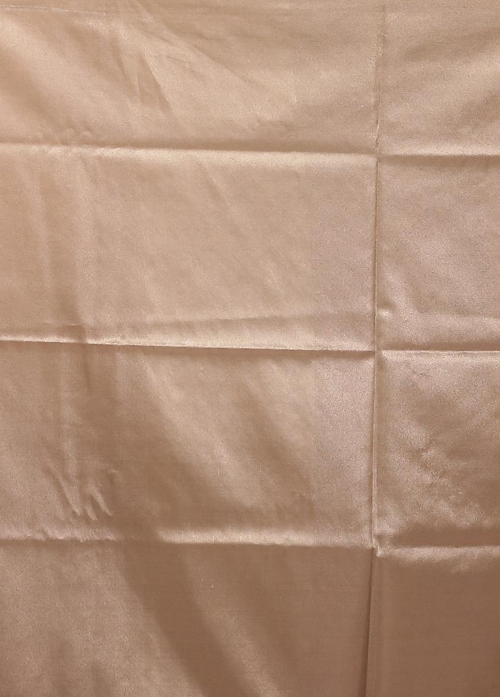 Cream Tissue Silk Saree With Blouse Piece - Image 5