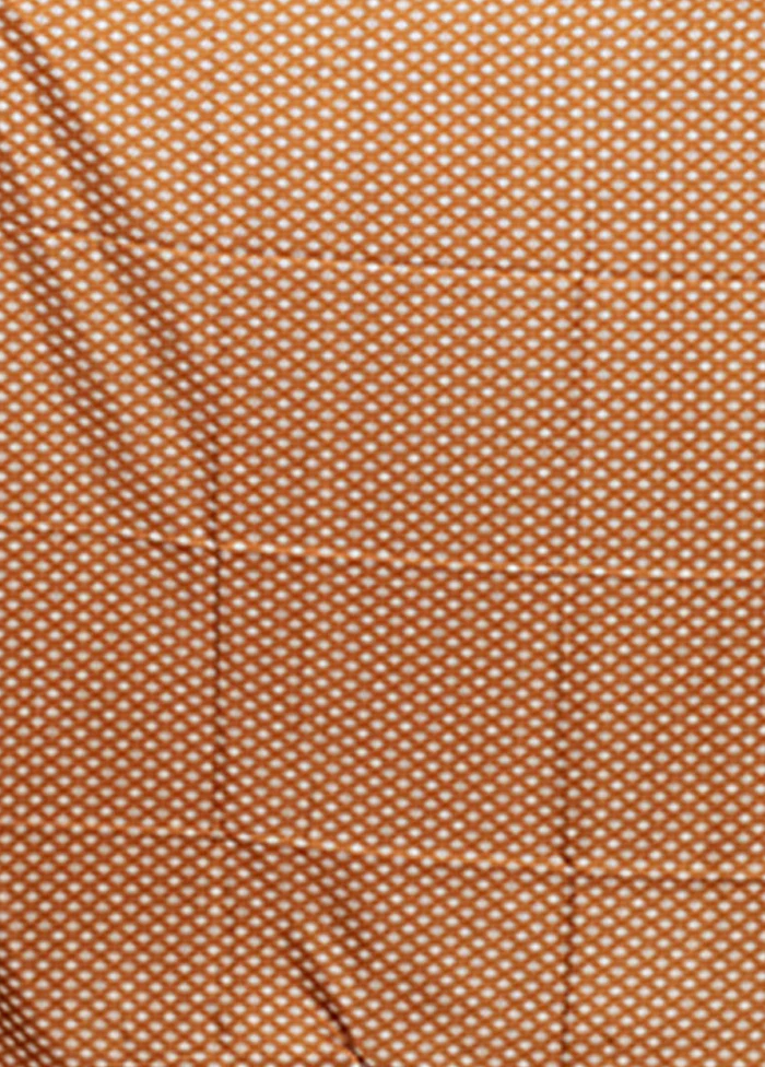 Cream Tussar Silk Saree With Blouse Piece - Image 5