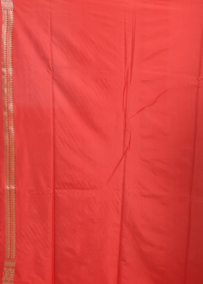 Cream Uppada Silk Saree With Blouse Piece - Image 5