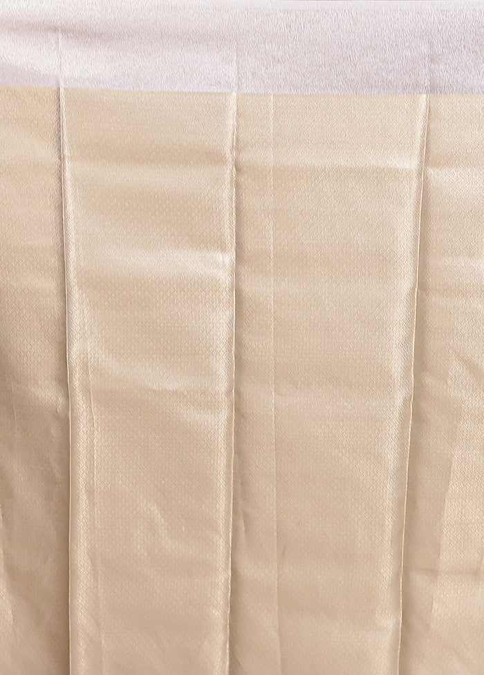 Gold Tissue Silk Saree With Blouse Piece - Image 5