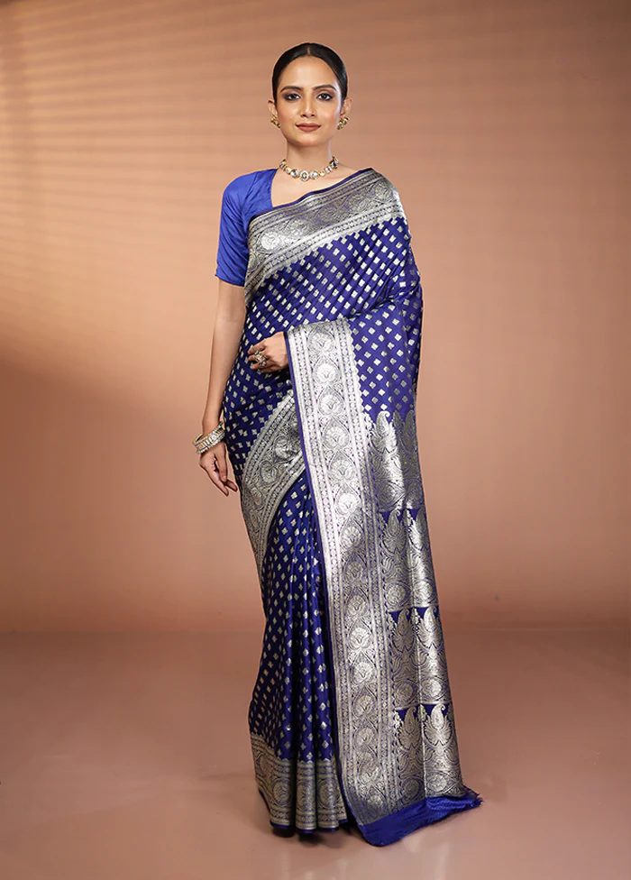 Green Banarasi Silk Saree With Blouse Piece - Image 2